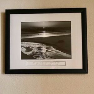 Ansel Adams Framed Print - Birds on a Beach - 1966 Fiat Lux Collection